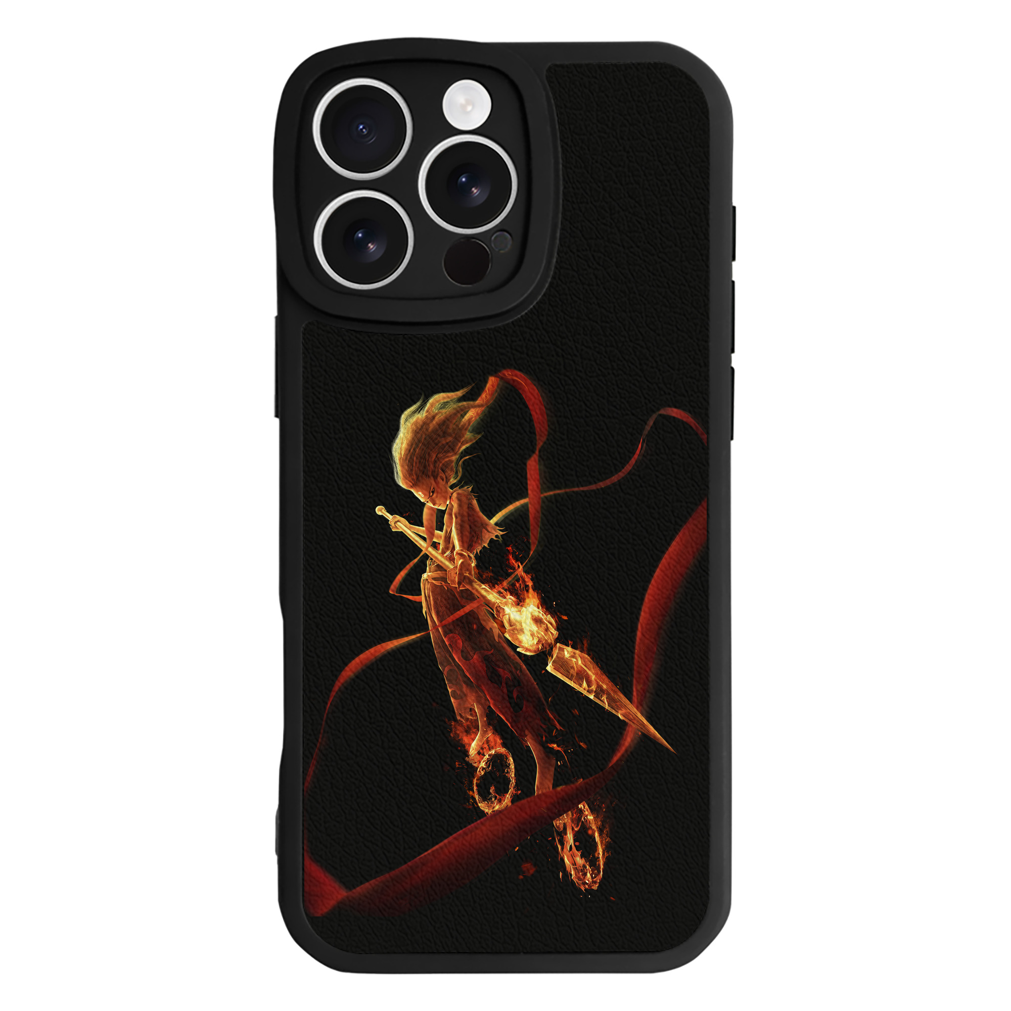 （画像用） Ne Zha 2 ナタ 魔童の大暴れ 【iPhone 16シリーズ対応】シリコンスマホケース（レザー調） 材質：シリコン